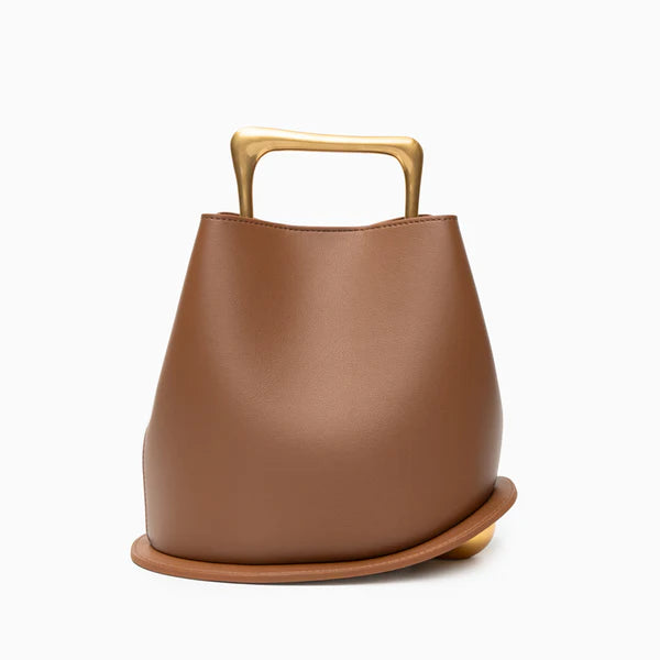 Brown Leather Bag - Imagen 2