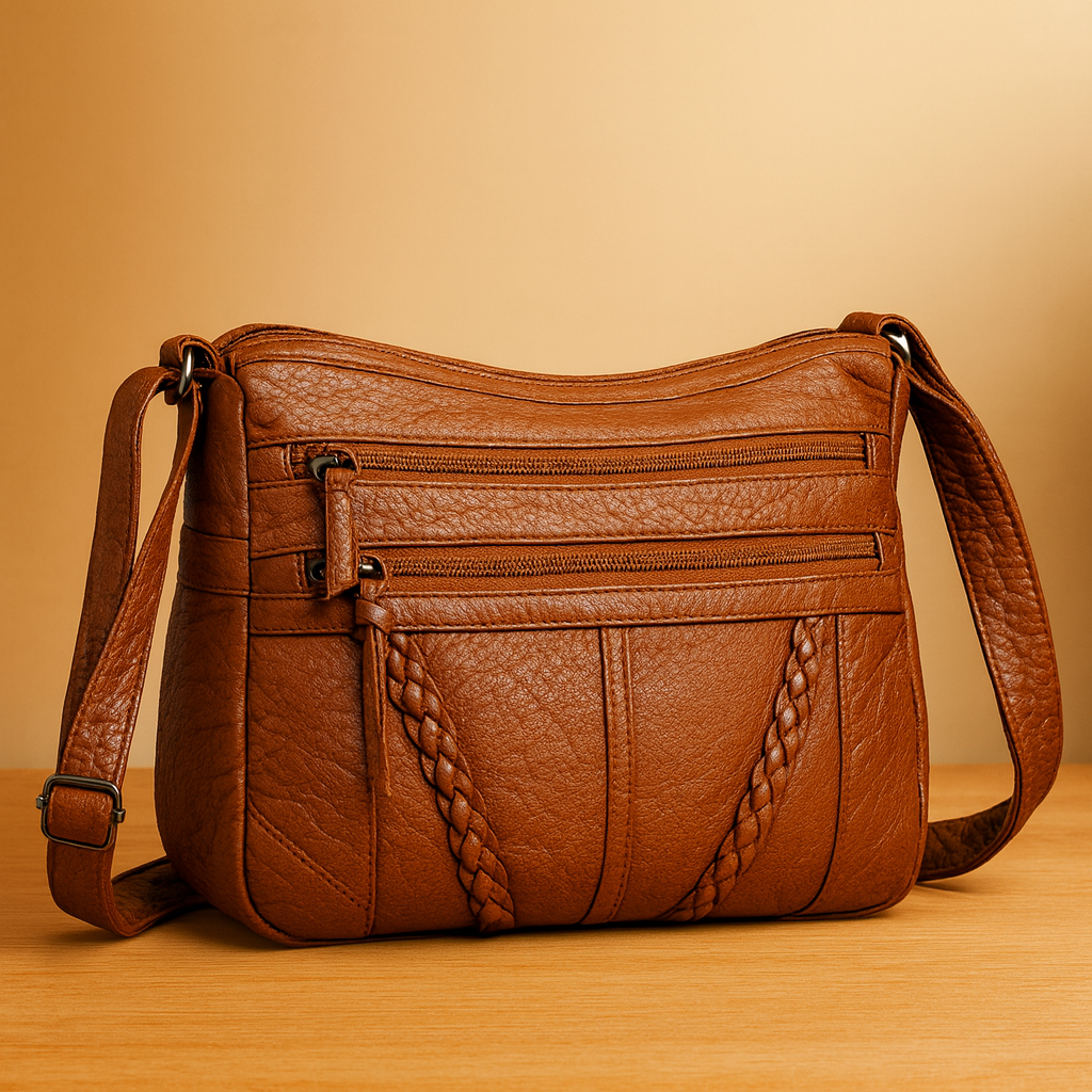 Rhea Braided Zip Crossbody