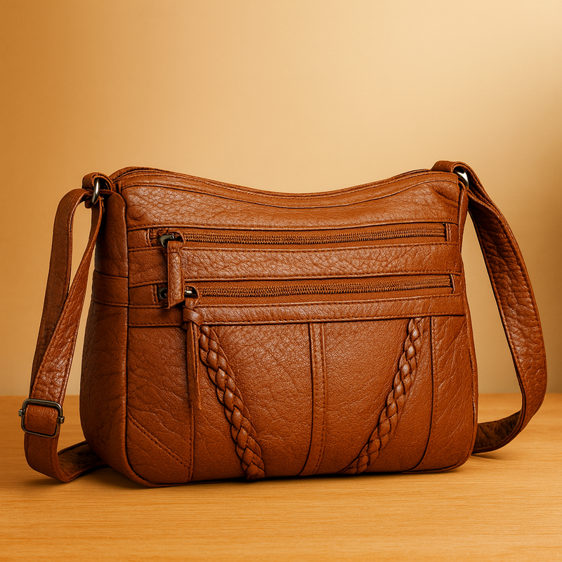 Rhea Braided Zip Crossbody - Imagen 1