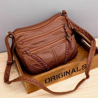 Rhea Braided Zip Crossbody